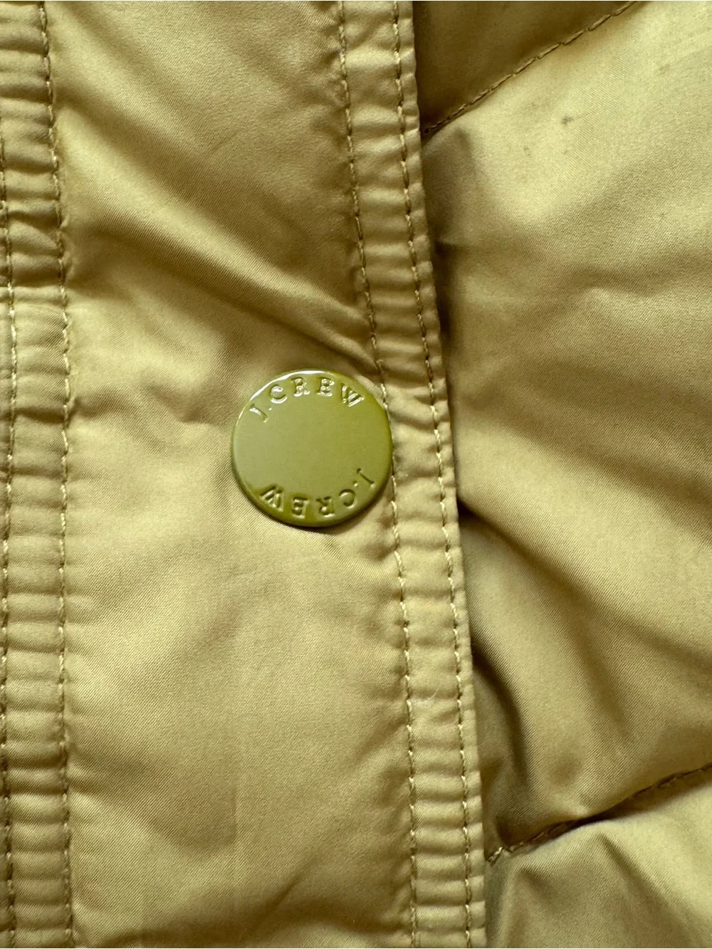 Womens J.crew Chartreuse Green Puffer Vest Size XS Down Filled